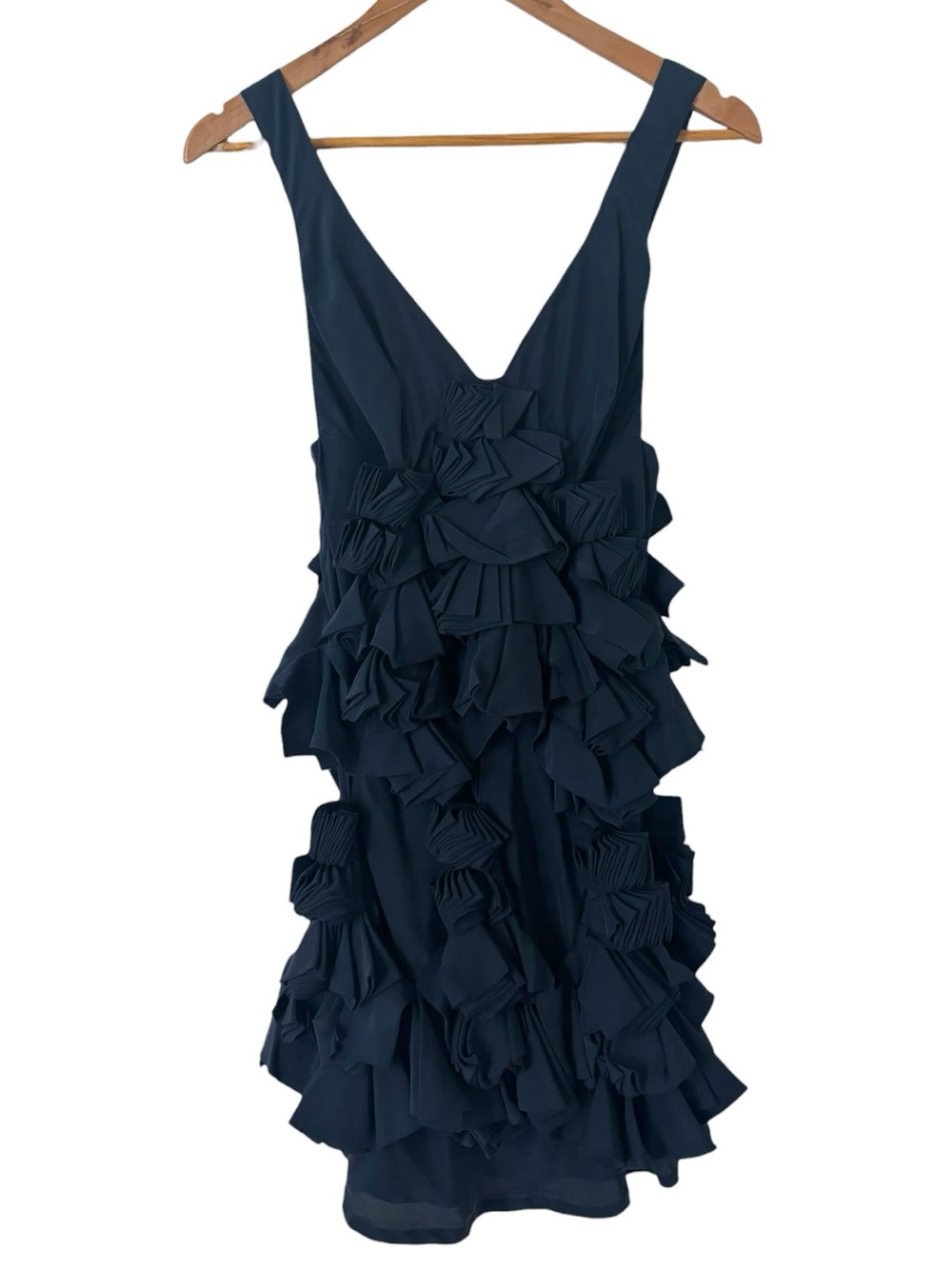 Fendi Navy Ruffle Mini Dress - Picture 3 of 6